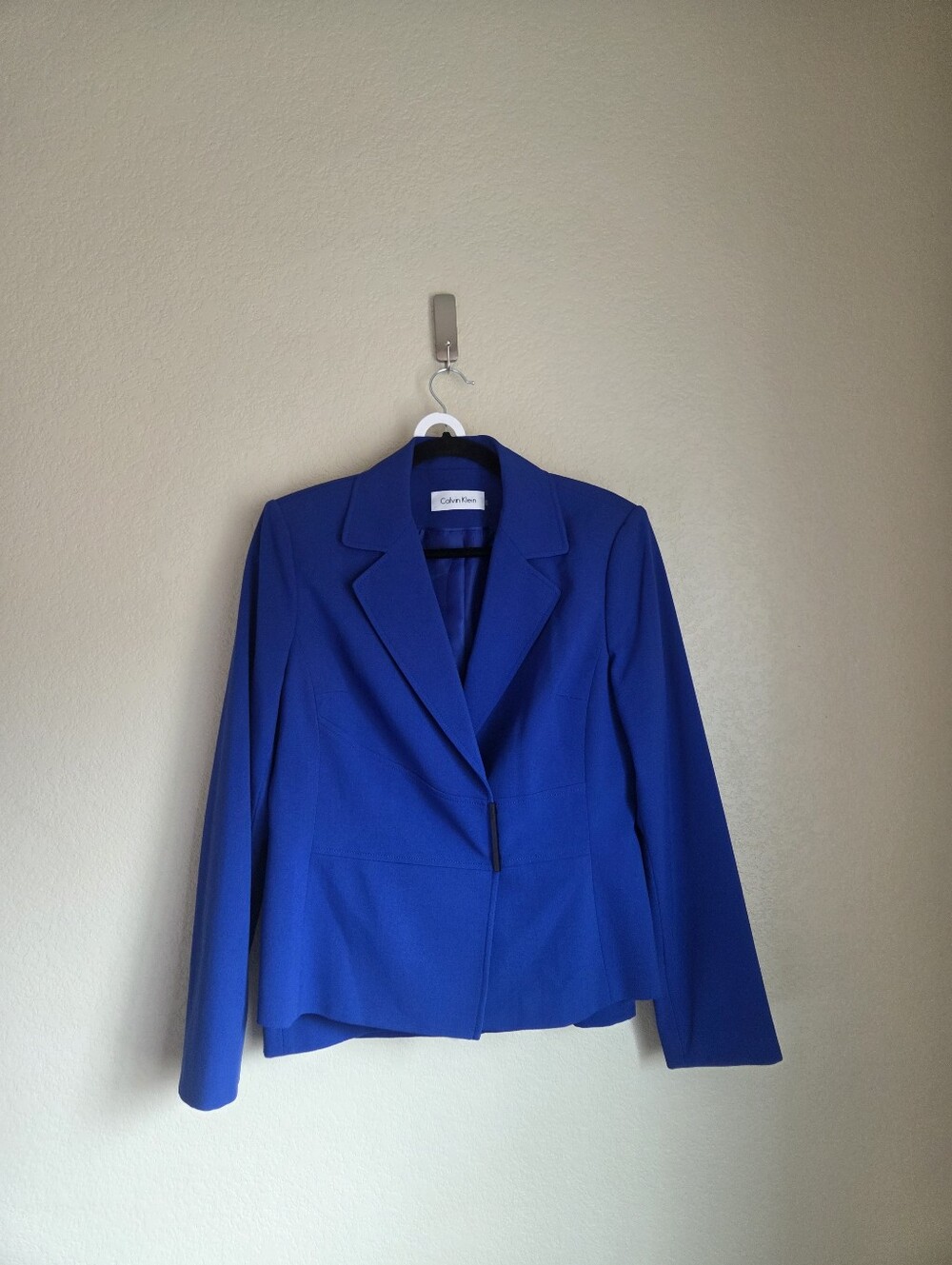 Calvin Klein Colbalt Blue 2 Piece Skirt Suit Size 8